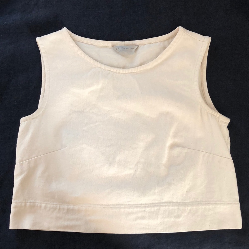 Elizabeth Suzann Petra Crop in Cotton Twill